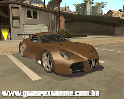 Alfa Romeo 8C Competizione para grand theft auto